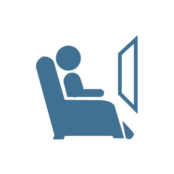 Comfortable chair icon